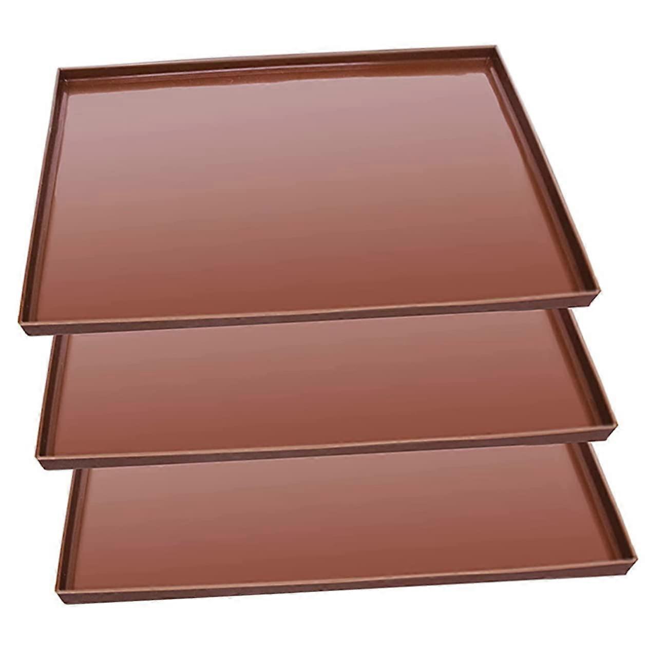 3Pcs Silicone Dehydrator for Baking and Drying Temperature Resistant Tray Liners for Fruits Vegetables and Jerky Reusable and Silicone Mats