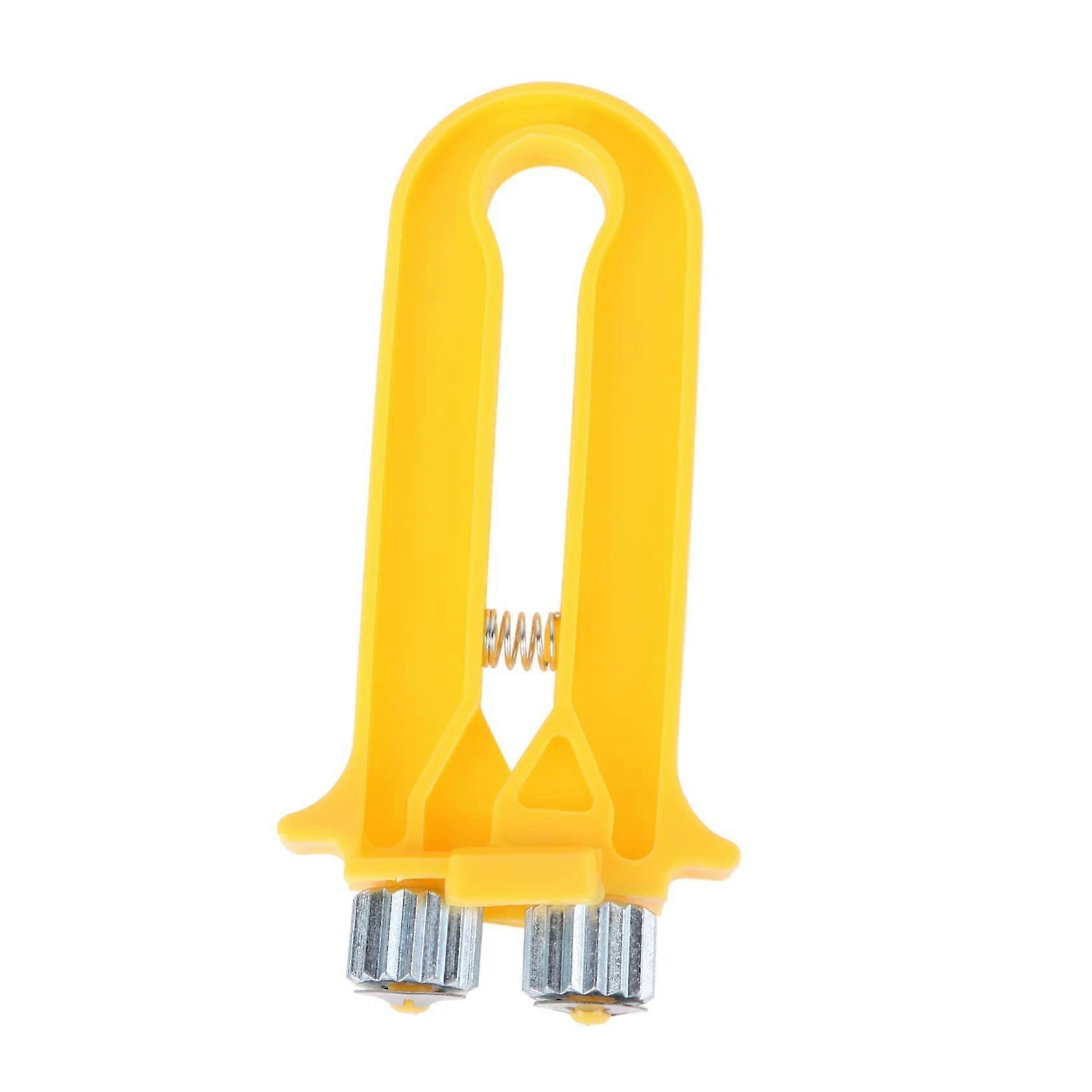 Beehive Frame Wire Cable Tensioner 1 Tool Beekeeping Orange Plastic Handle Metal Wheels 13cm