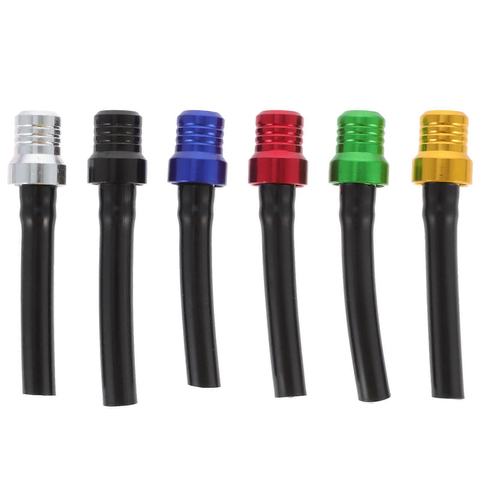 Motorcycle Tank Caps in Assorted Color for Motorcycle Accessories with One Way Valve 6Pcs