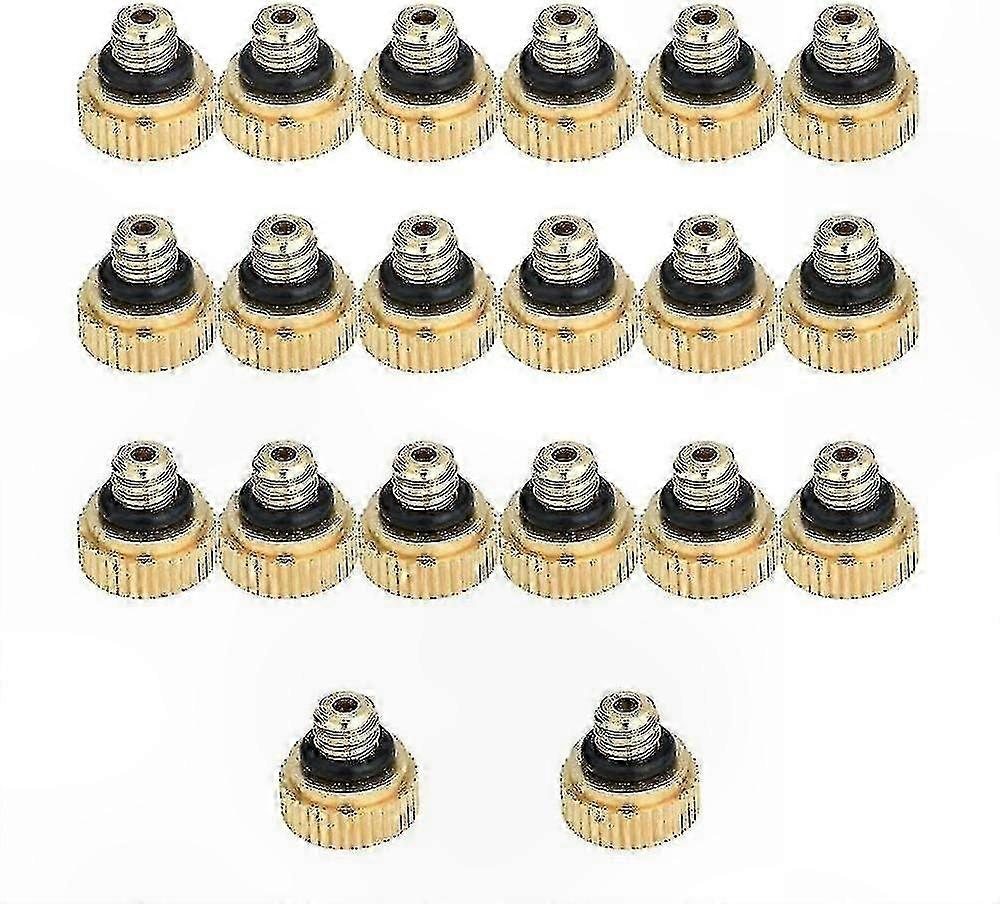 Brass Atomizing Nozzle, 0.4mm Fine Mist Sprayer for Low Pressure Water Hose Applications