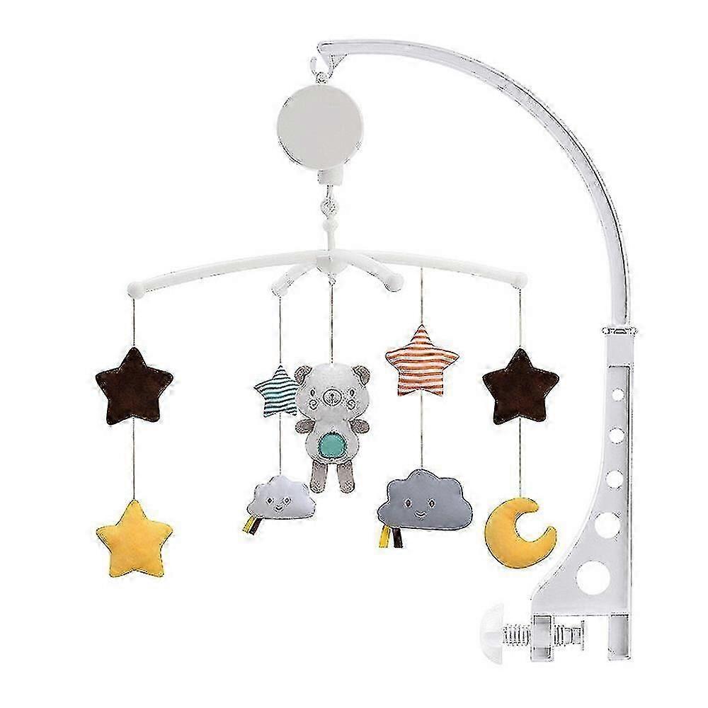 Musical Cot Mobile For Babies With Adjustable Arm To Fit All Cots, Bear Handmade Mobile Toys For Children