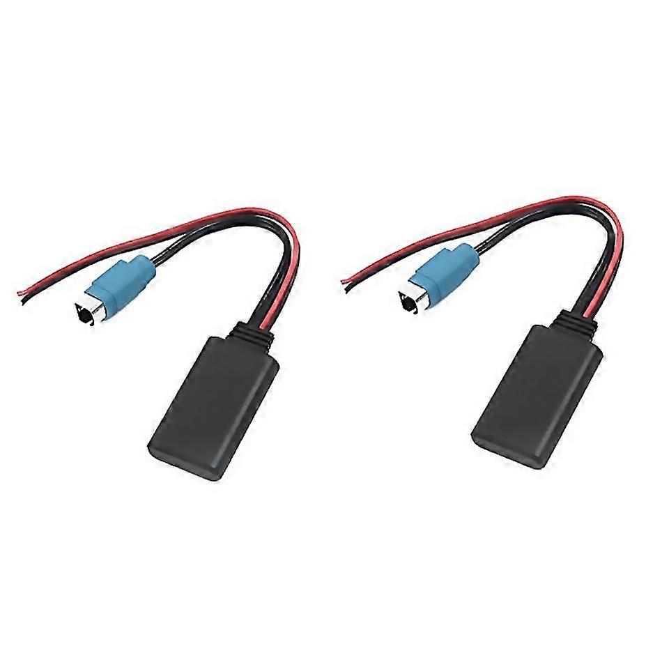 For 2pcs Car Bluetooth Module Music Adapter Aux Audio Cable For