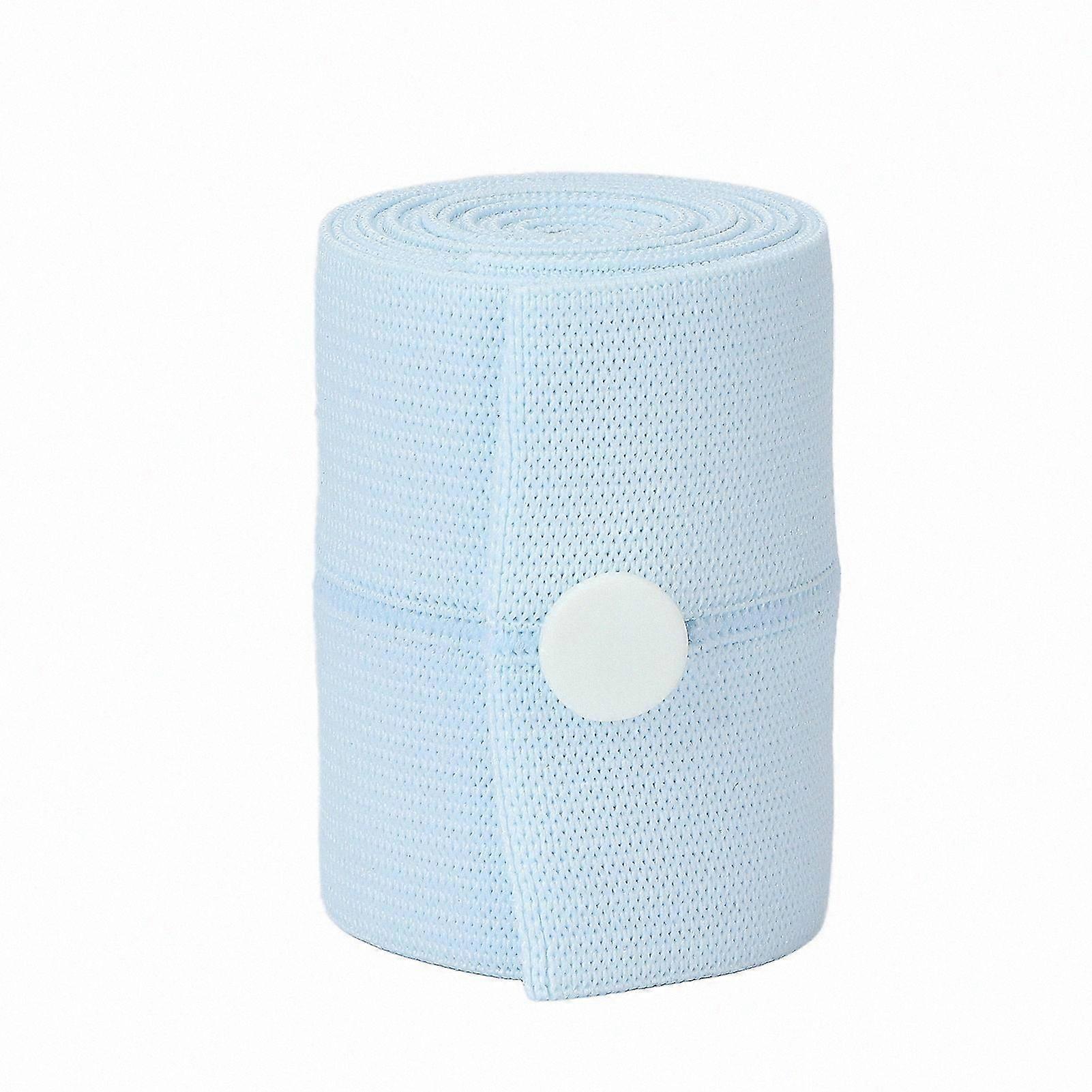 Reusable Compression Bandage Wrap for Wrist and Ankle Support Sports Elastic Roll Blue Button Fix