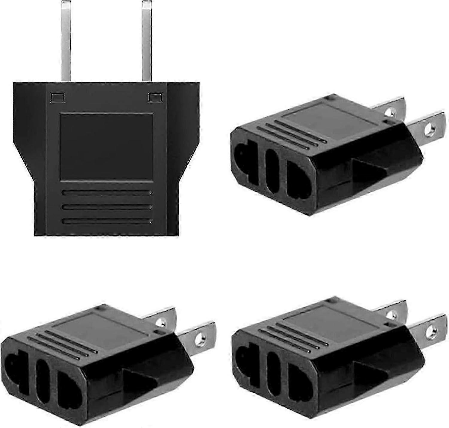 European to USA power adapter for travel with 4 pcs