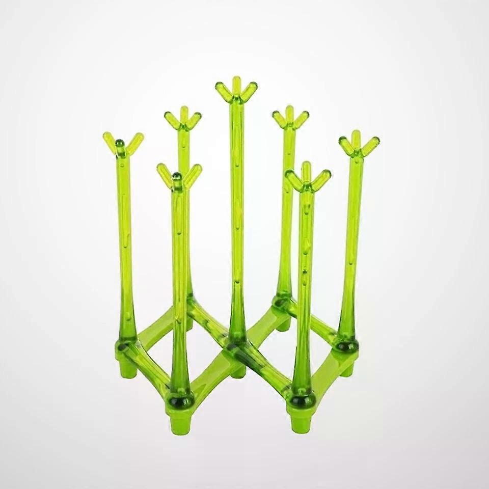 Plastic Cup Holder, Folding Pull-out Drain Storage Rack for Glasses Bottles, Food Grade PP