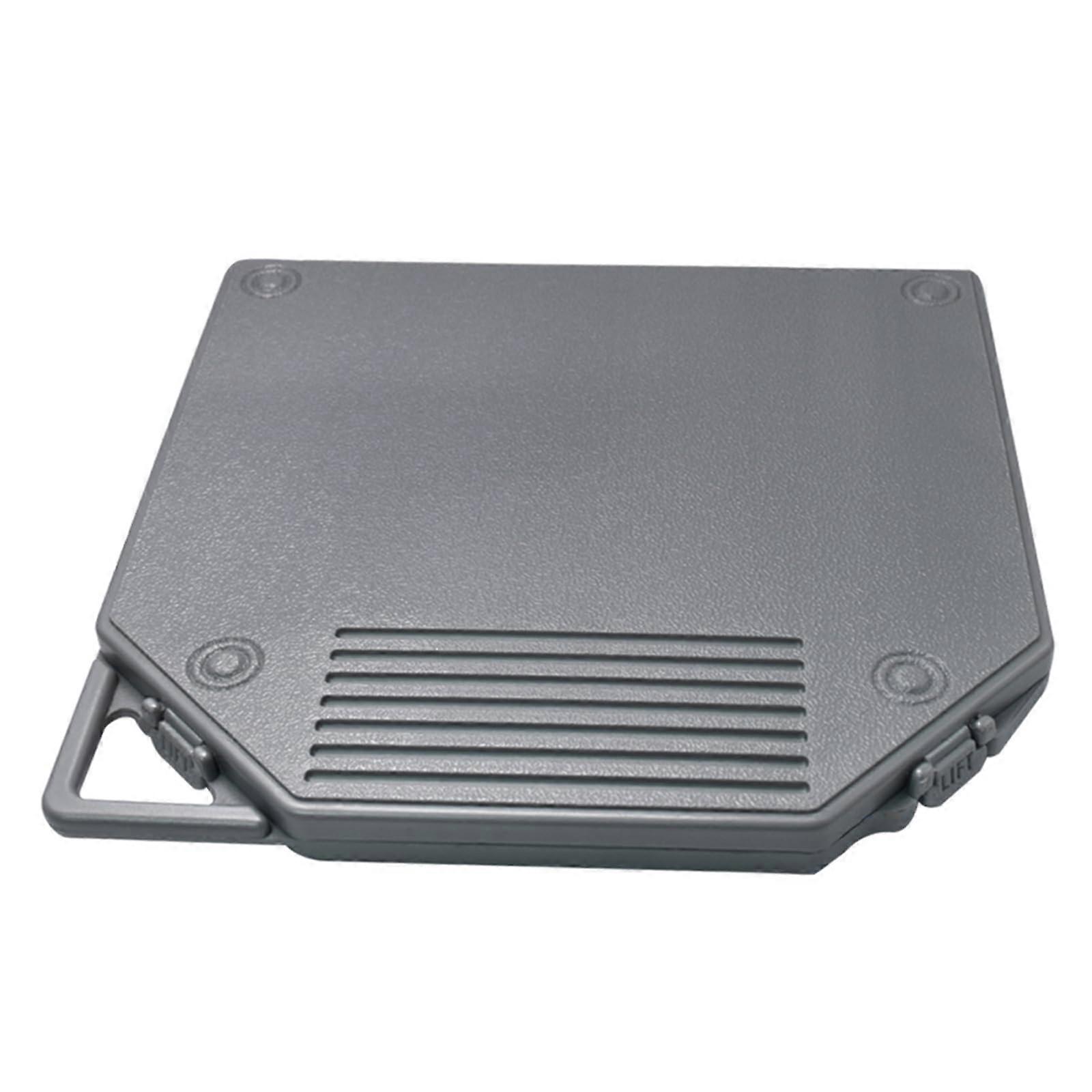 10inch Tape Reel Storage Box Gray With Secure Hold Protective Case For Auditory Tapes And Empty Reels