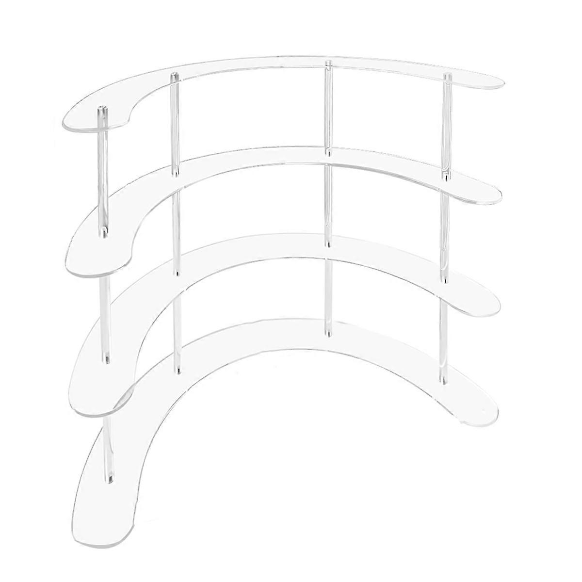 Transparent Removable Acrylic Display Stand Rack Kit 4 Layers