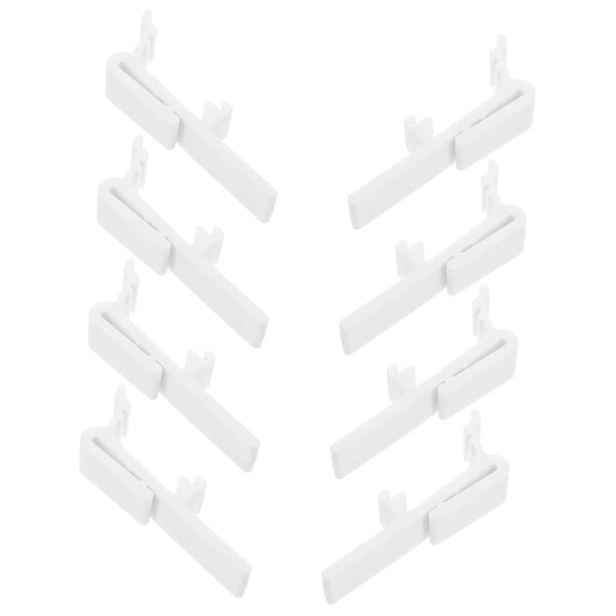 Vertical Blind Valance Clips 8-Pack Replacement for Pom-Material Curtains - Easy Home Installation