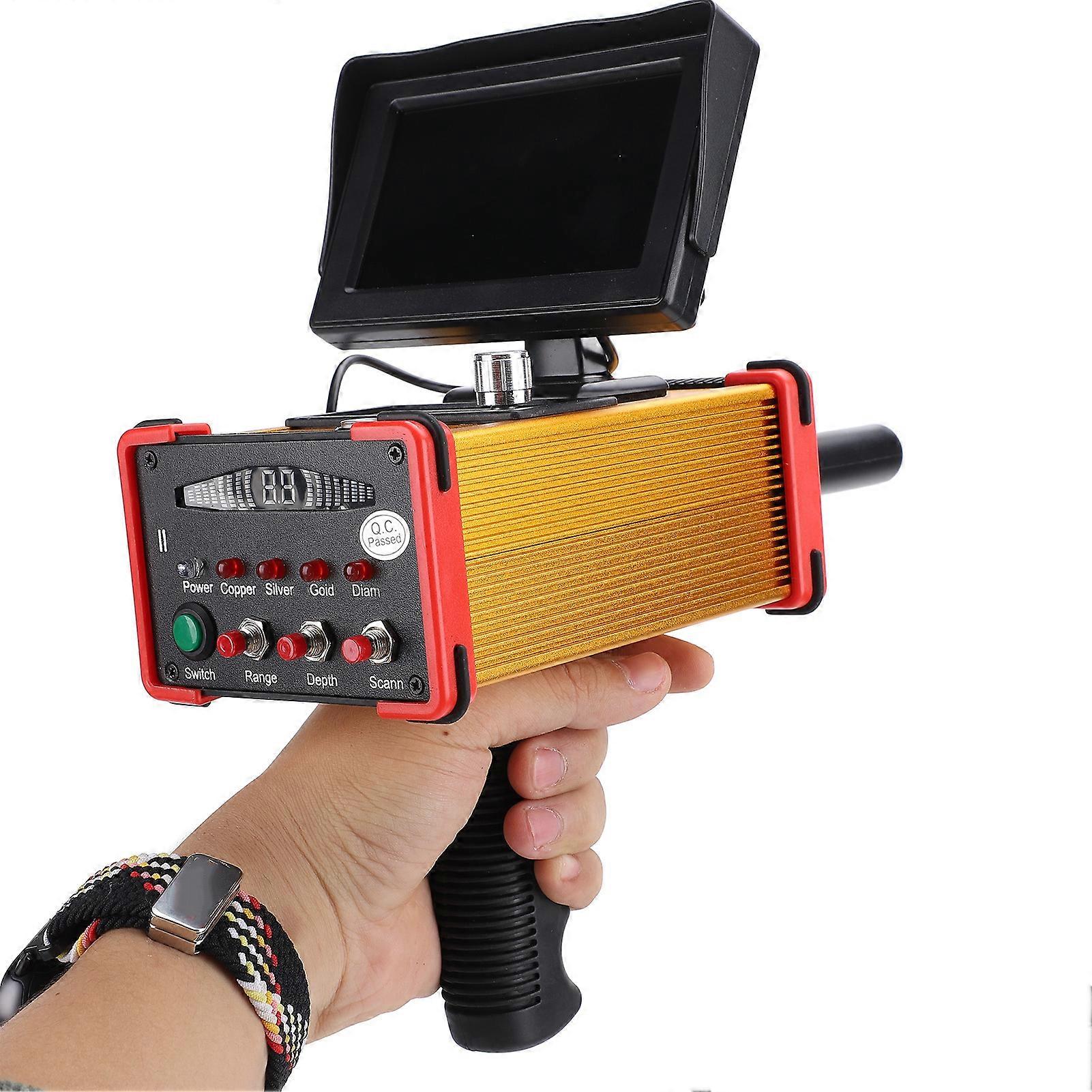 Underground Metal Detector GRB1 15m Depth 1000m Range Red Gold