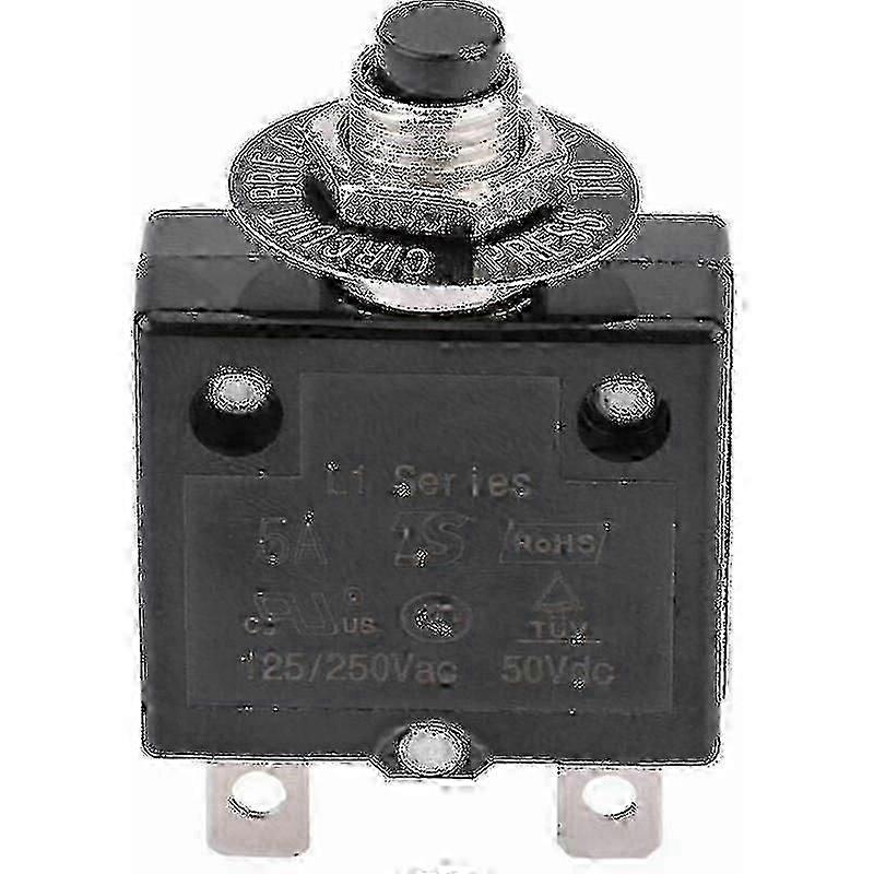 Thermal Circuit Breaker 5A-30A Push Button Reset Overload Protection AC 125-250V/DC 50V Switch