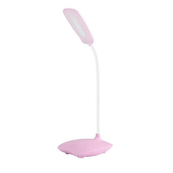 LED Foldable Dimmable Feel Table Lamp(Pink)