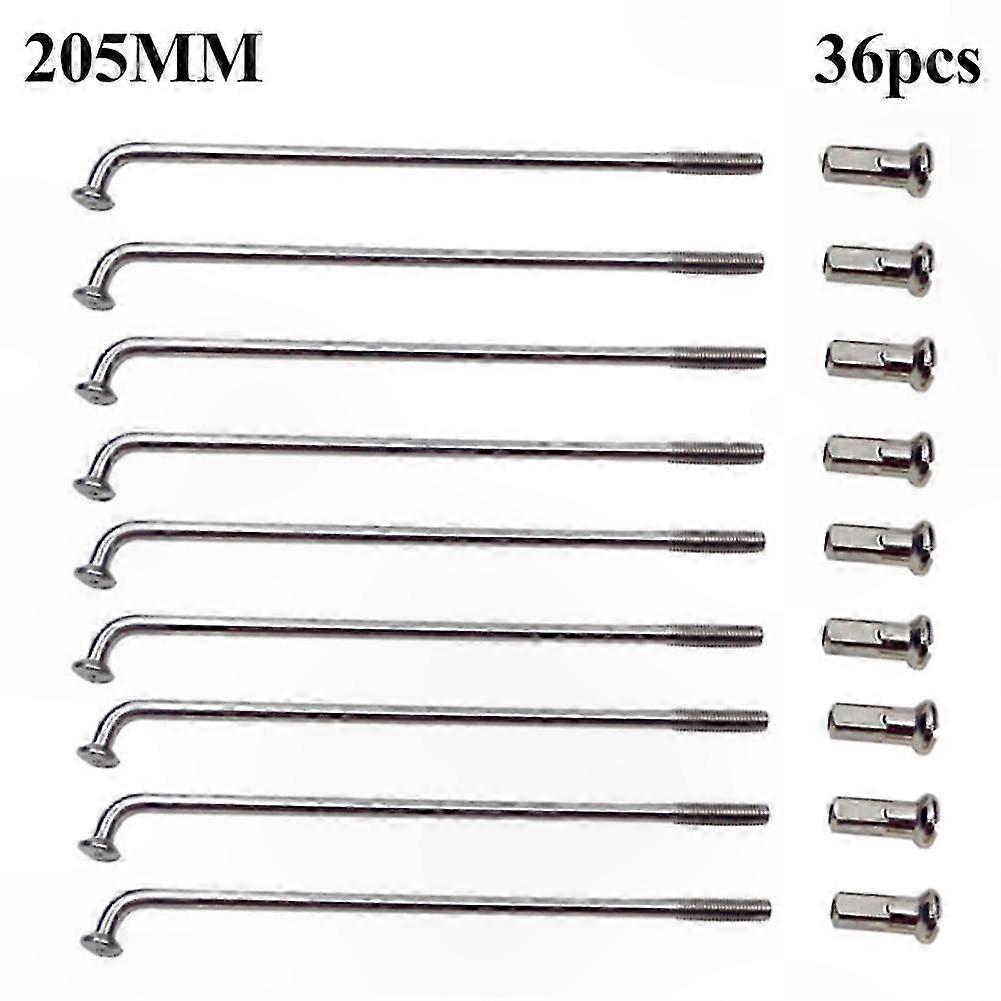Κιτ ακτίνων τροχού ηλεκτρικού ποδηλάτου, 36Pcs Steel E-Bike Tire Parts, 60-305mm 12G Ανταλλακτικά Εξαρτήματα για Ποδήλατα