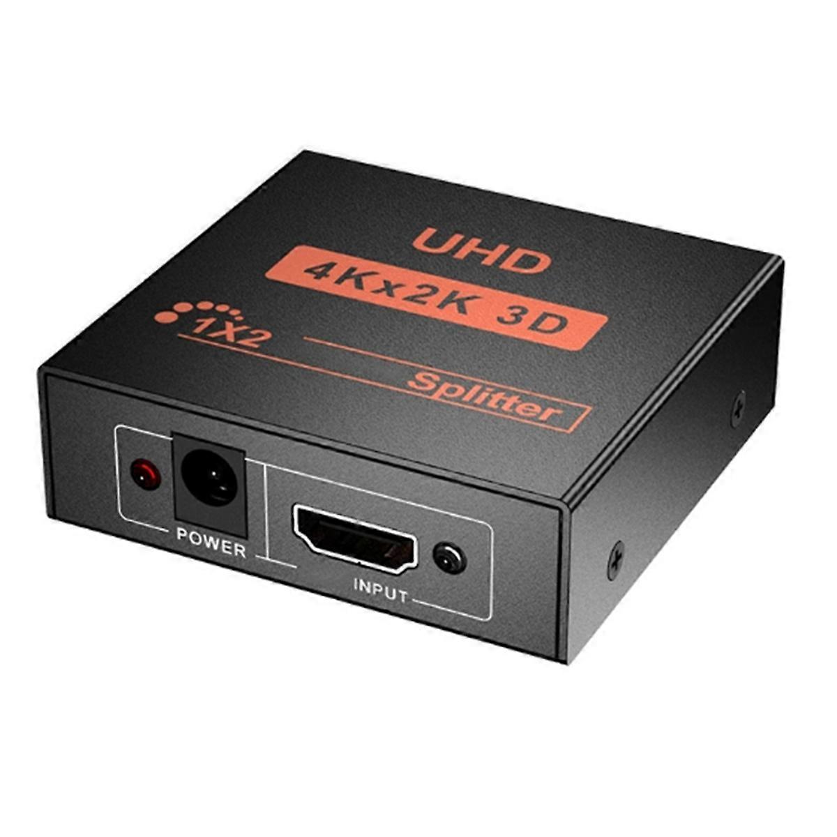 -Compatible Splitter 1x2 Full HD -Compatible Video Splitter 1 in 2 Out Duplicate Display 1 Source to 2 Screens