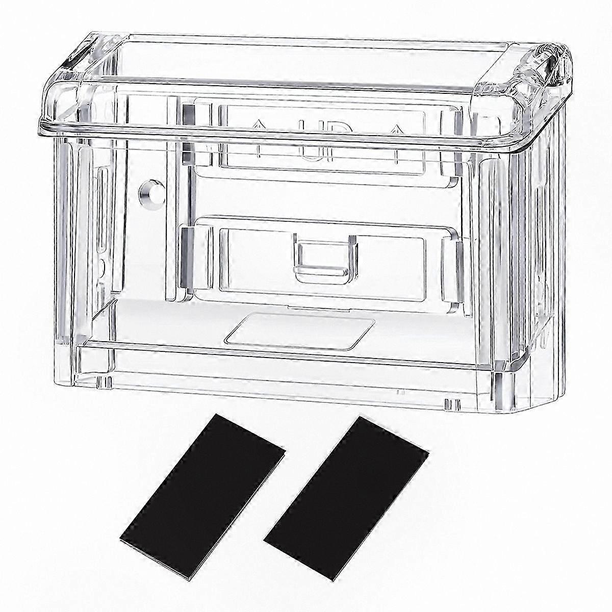 Clear Acrylic Card Display with Adhesive Backing for Outdoor Wall Mount Use