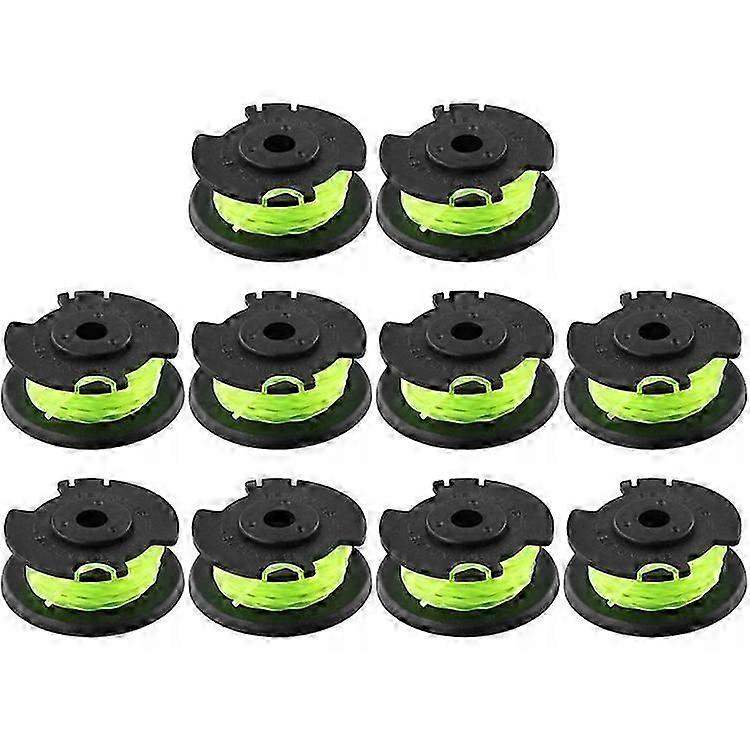 بكرة خط 10 قطع متوافقة مع قطع غيار جزازة العشب Ryobi RLT36B33 / RY36LT33A-0 36V ، RAC143