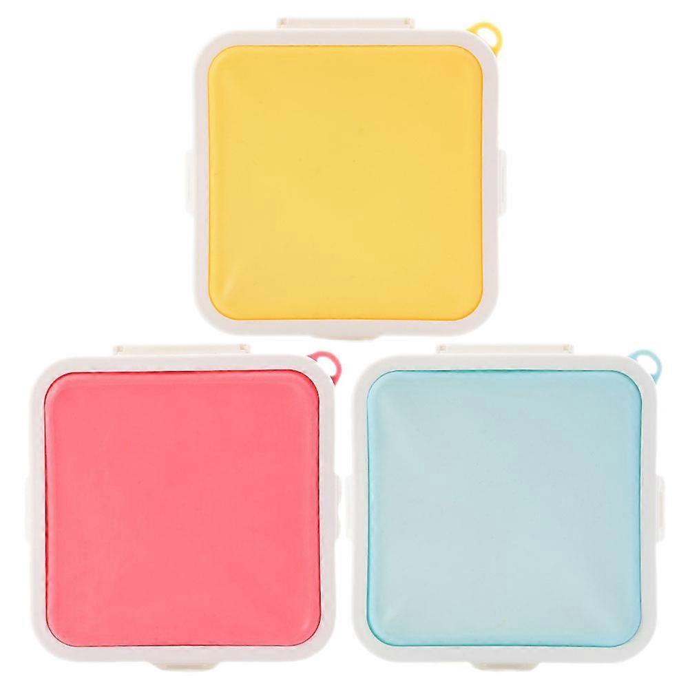 Portable Sandwich Boxes 3Pcs Toast Box for Bread Storage