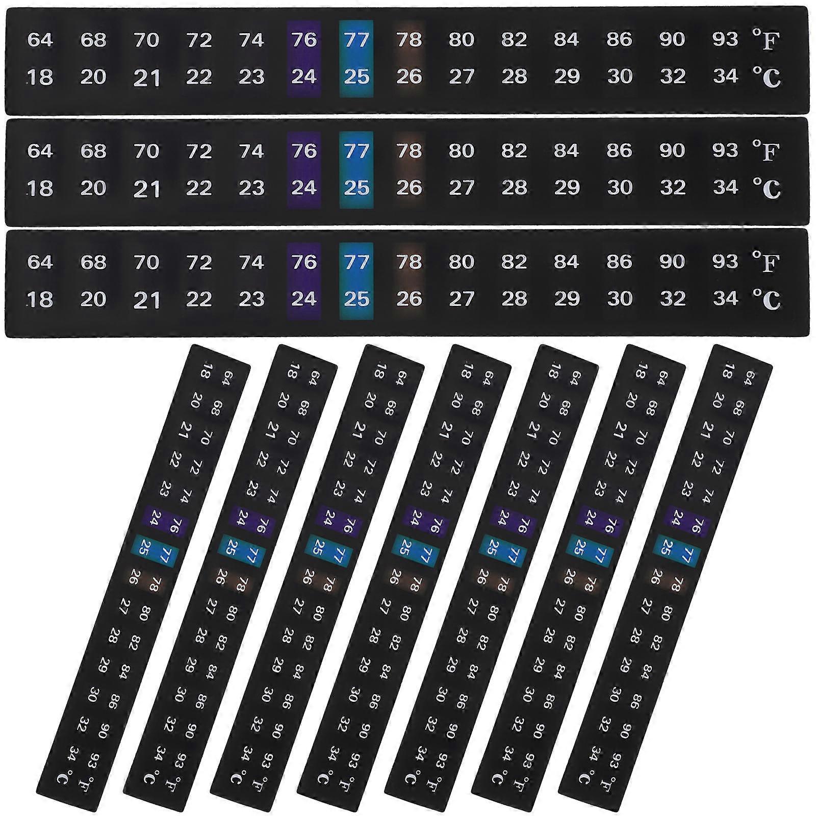 Stick on Aquarium Thermometer Sticker for Fish Tank 20Pcs Assorted Color