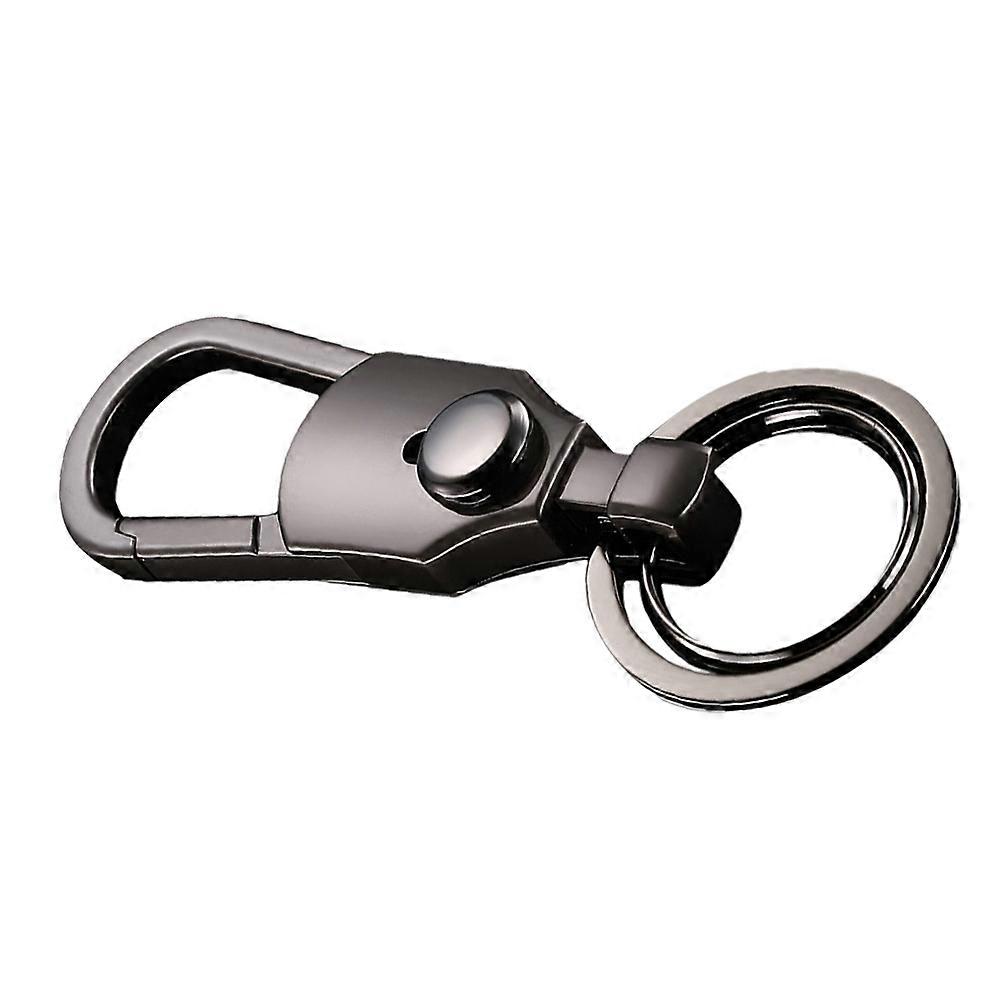 Keychain Black Zinc Alloy Key Hook Chain for Decoration 2Pcs Practical Set