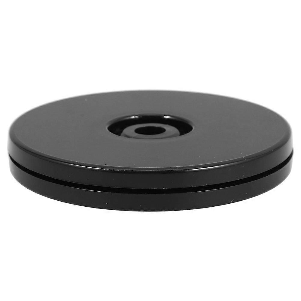 Plastic Rotating Display Stand for Spinning Table 4Pcs Black Stable Base