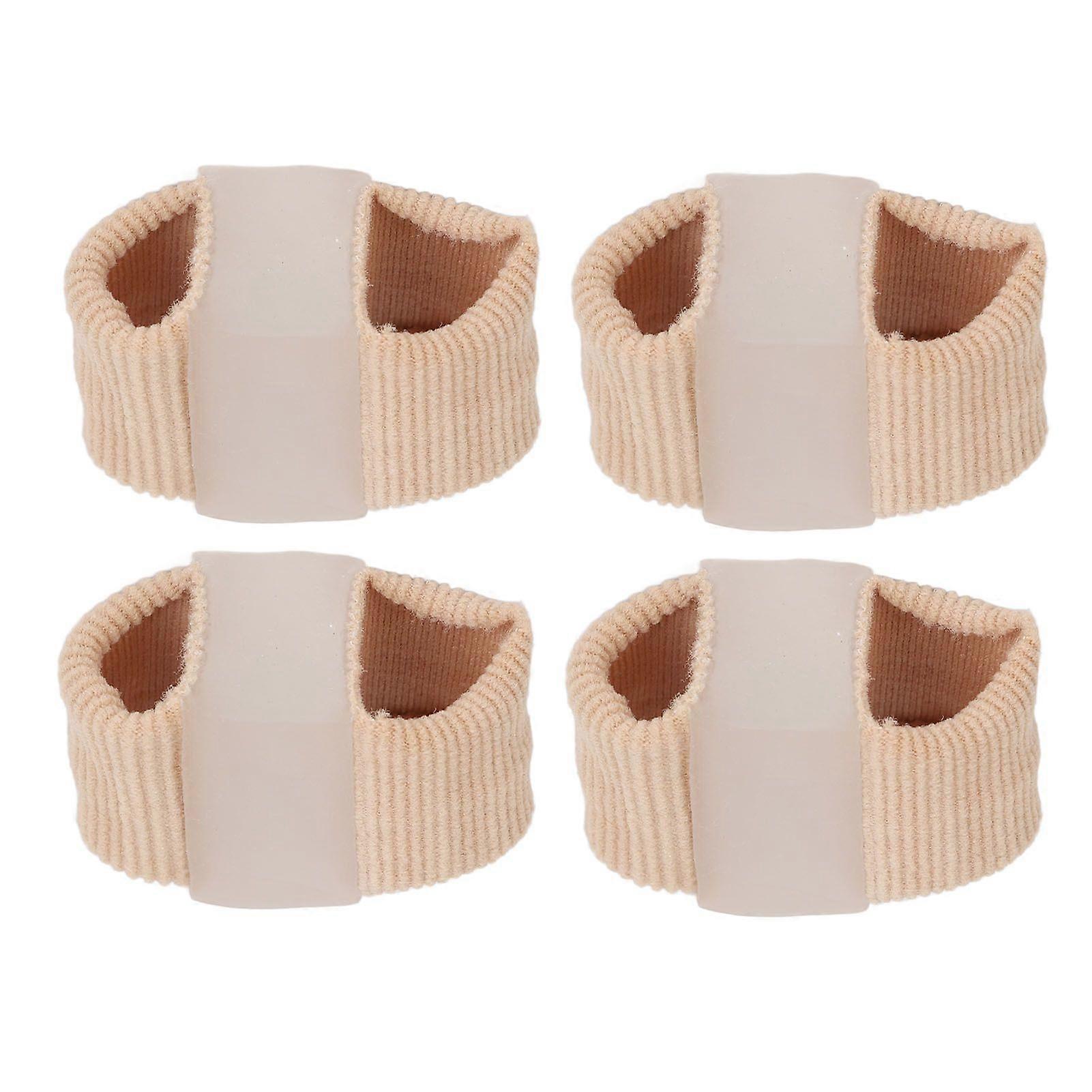 4Pcs Toe Straightener Soft Comfortable Double Hole Toe Separator Toe Stretcher for Home Outdoor