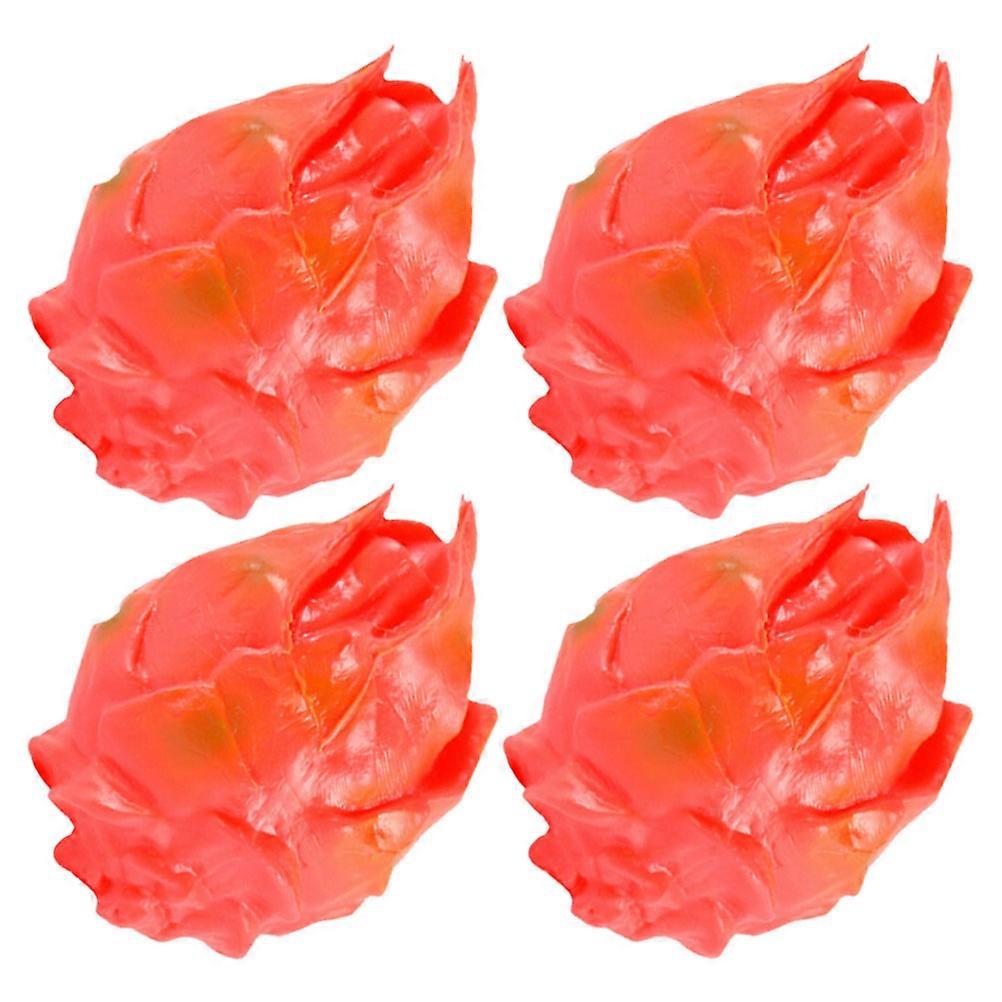 Lifelike Dragon Fruit Props Artificial Fruit Models for Photo Display 16Pcs
