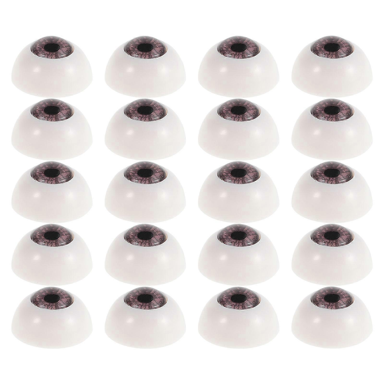 Plastic Dolls Eyes for Crafts with Realistic Appearance 10Pair for Handmade Dolls