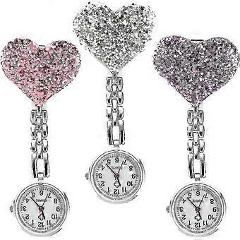 Luxora 3 Pieces Nurse Watch Heart Nurse Watch Nurse Wrist Watch Doctor Pocket Watch Personalized Brooch Lap Hy