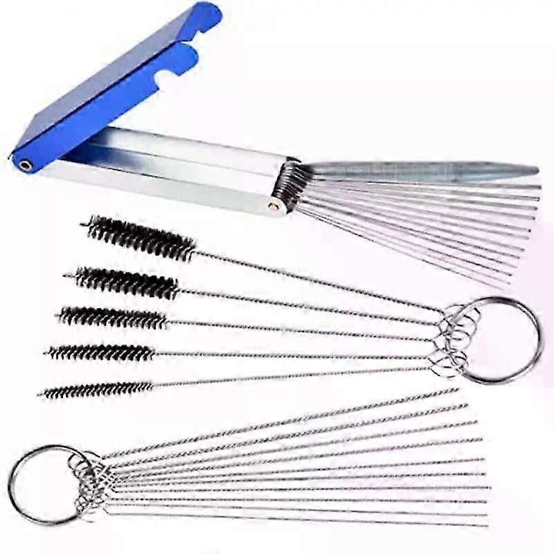 Airbrush Spray Gun Nozzle Cleaning Repair Tool Kit Scrape Spray Needle & Brush Set For AirBrush Portable Clean Tools