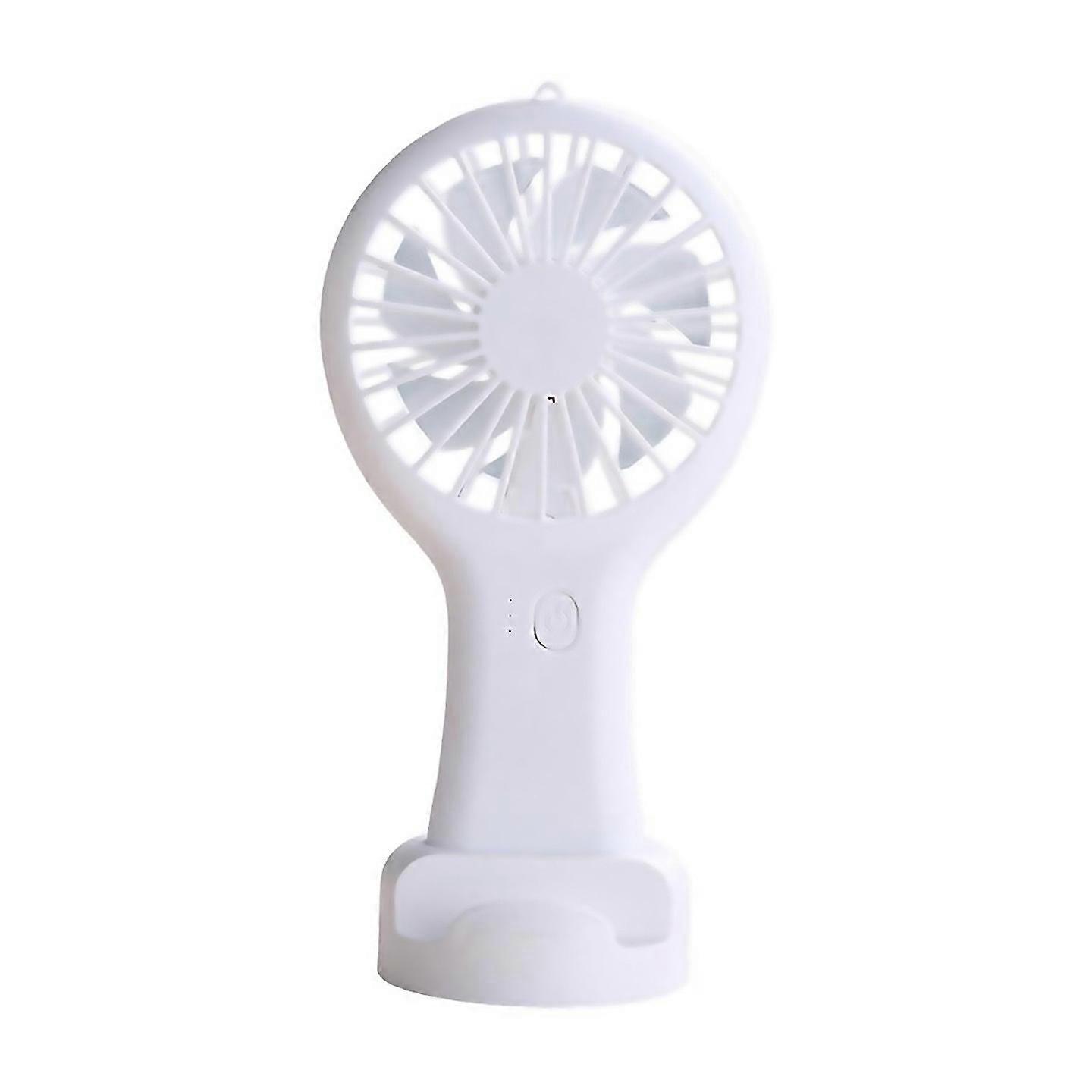 For Portable Mini Handheld Fan Usb Rechargeable Fan White