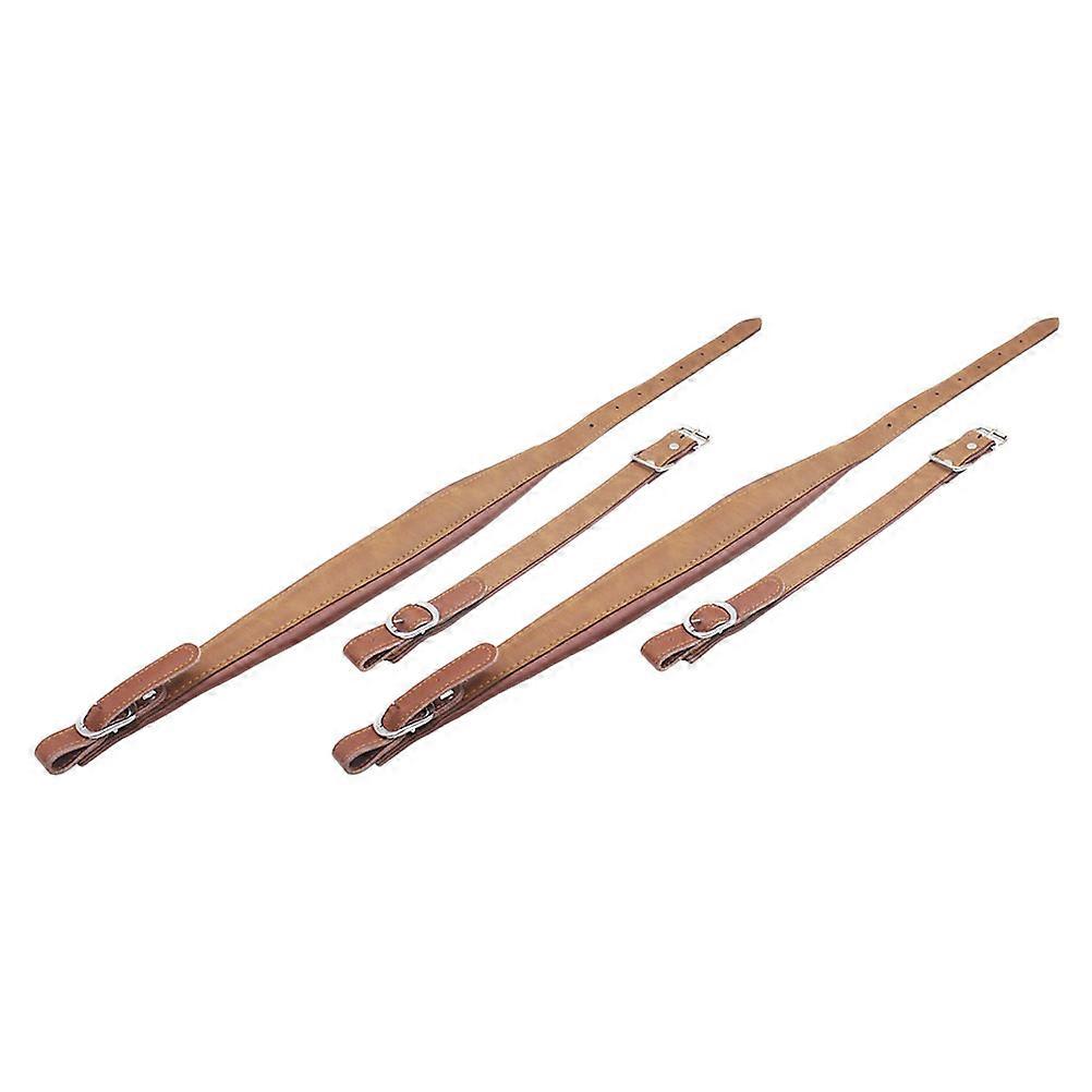 Practical Accordion Belts 1 Set Comfortable Straps For Accordion Performance Khaki Color Adjustable