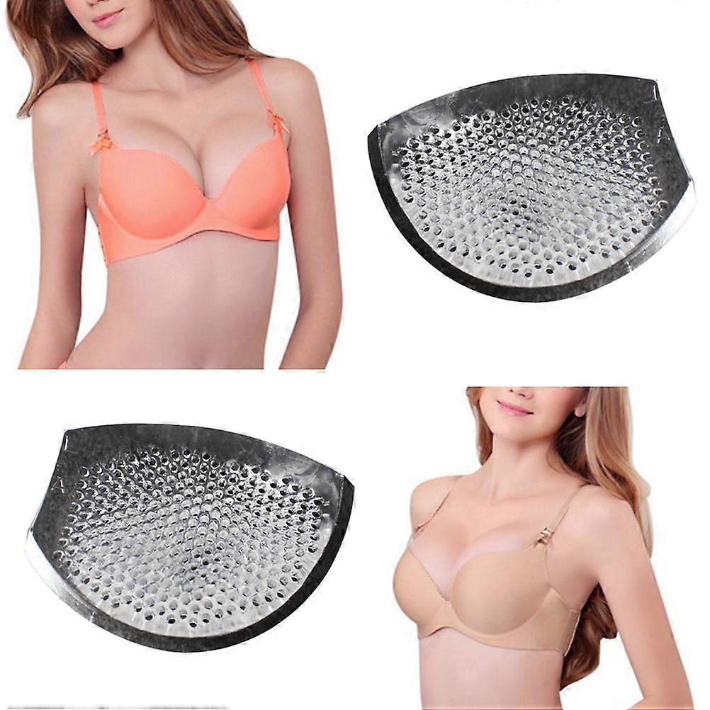 Reusable Cup Shaped Silicone Bra Pads for Ideal for Everyday Wear and Swimwear 2 Pairs