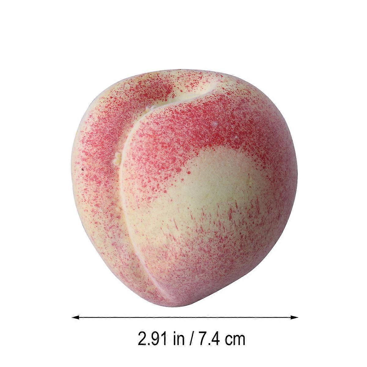 Photo Props Plastic Fruit Peach for Taking Picture 3Pcs Set Creative Display