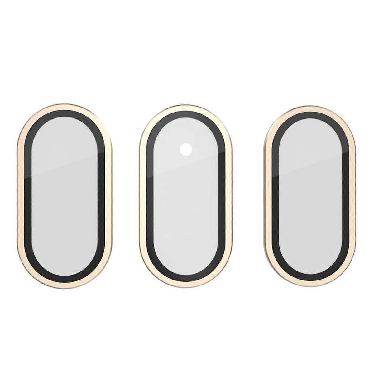 3Pcs Tempered Glass for 3 Camera Lens Protector,C