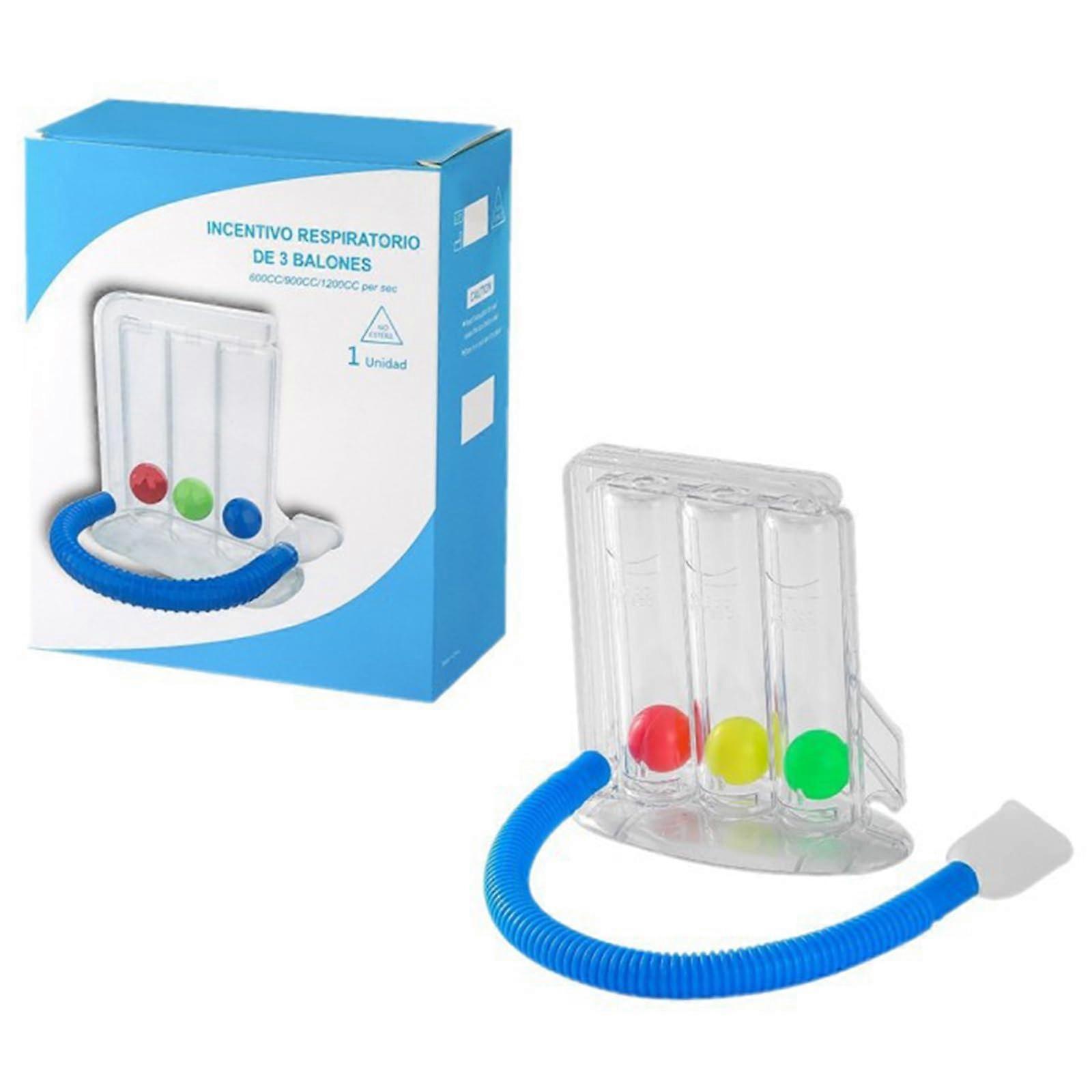 Respiratory Exercise for Lungs, 3Chamber Pulmonary Trainer, 3Ball Breathing Device for Speech Therapy