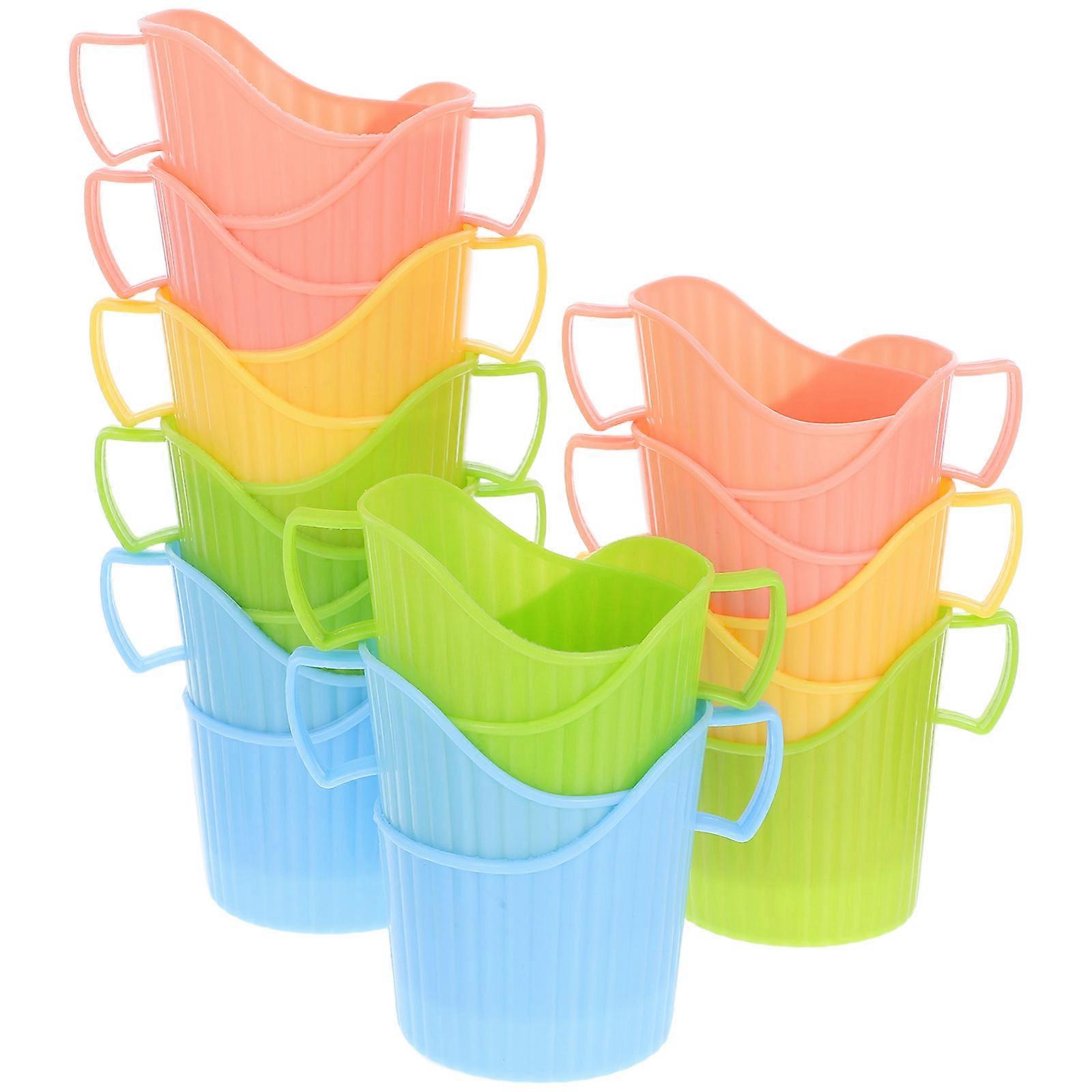 Coffee Paper Cup Holder for Anti-Scalding Disposable Cups 80Pcs Multi Color