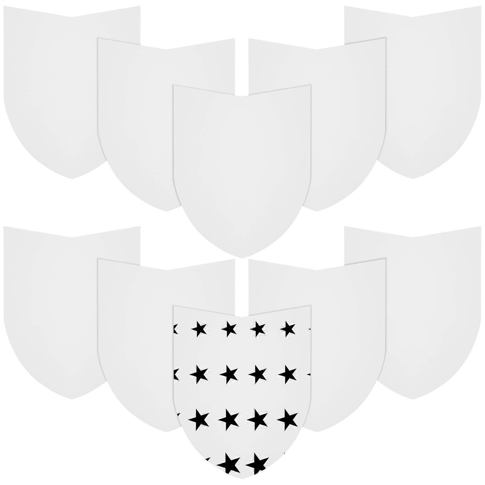 Children Paper Shield Toy for DIY Crafts Performing Prop 40Pcs Kit