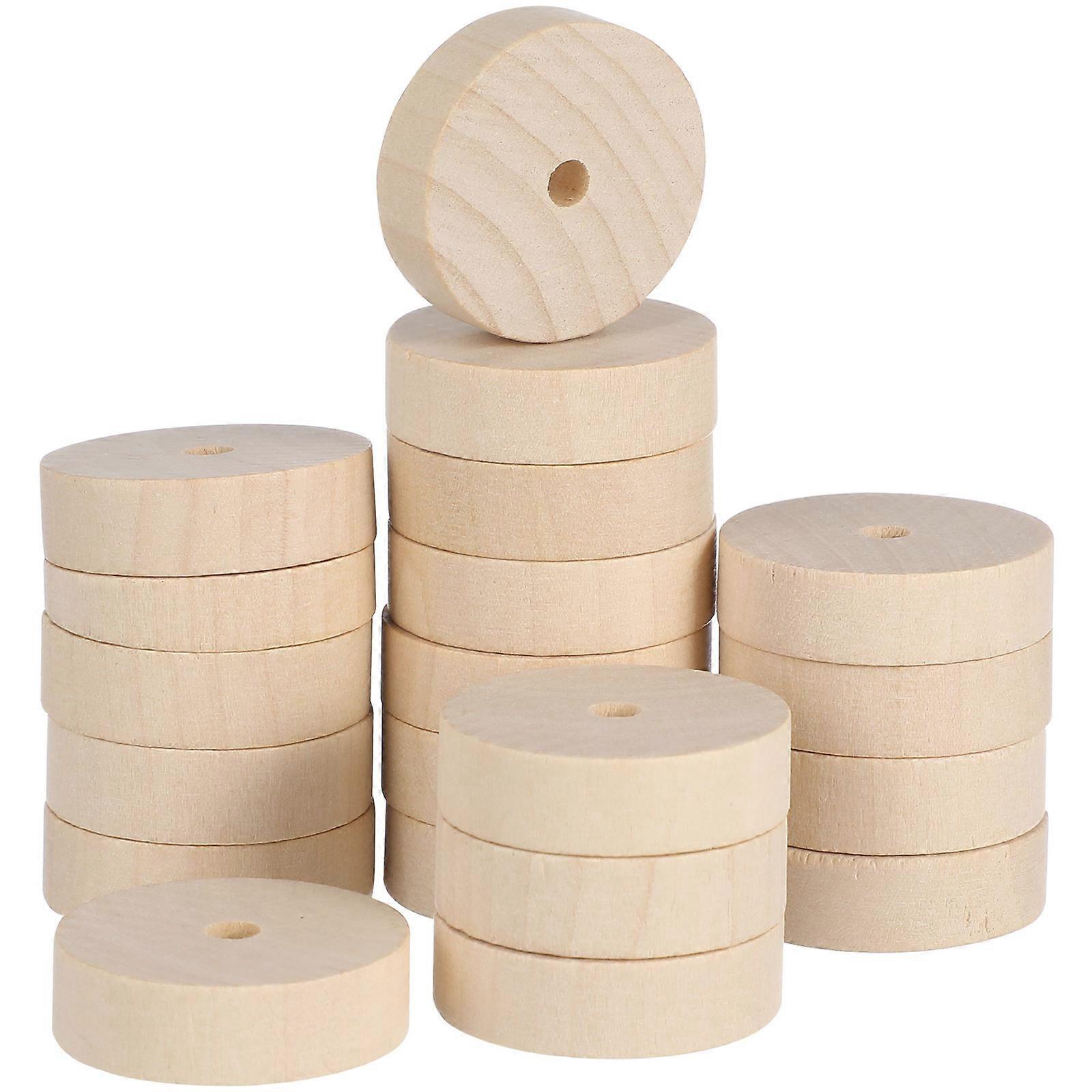 Wooden Wheel Playthings for DIY Building Model 100Pcs Khaki