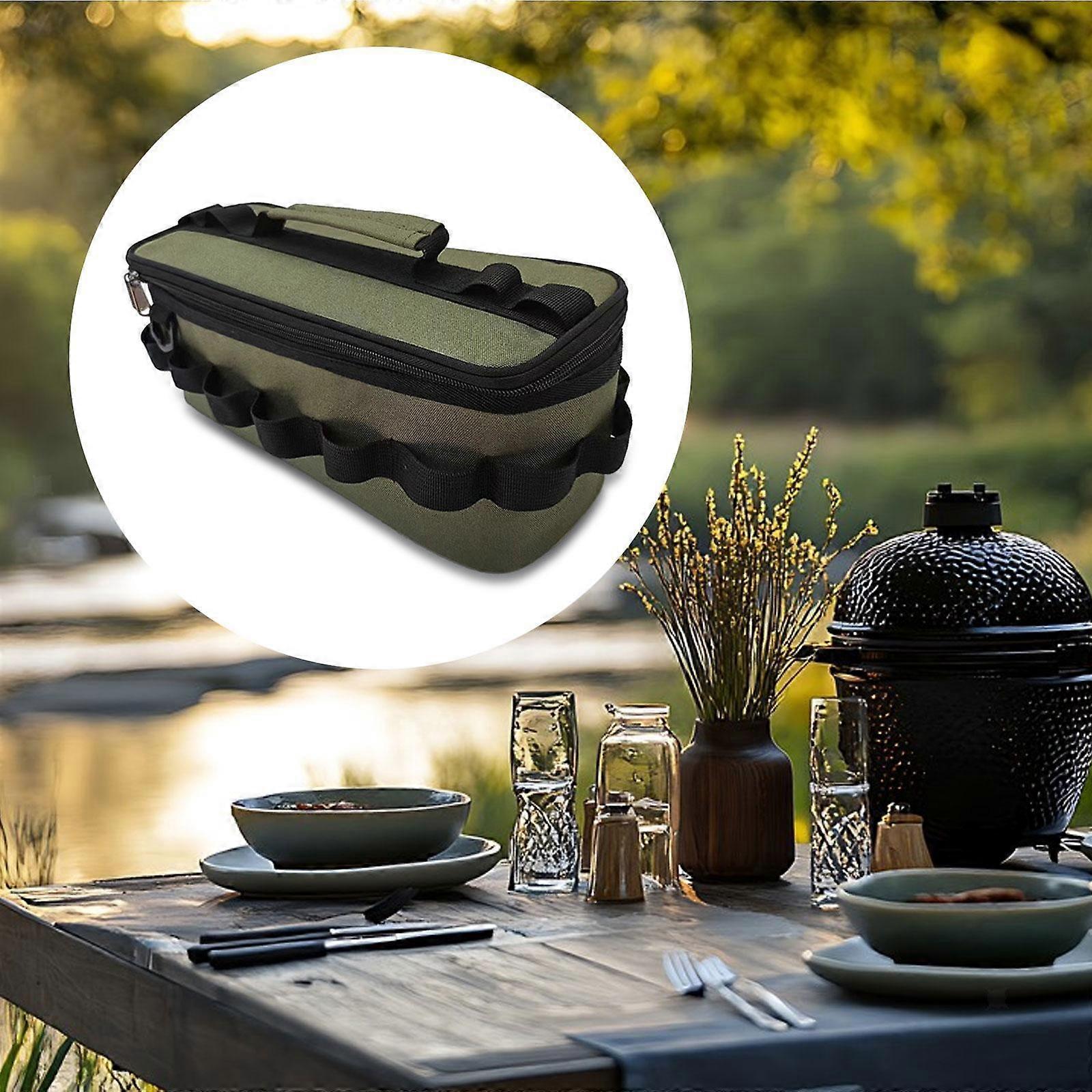 Camping Kitchenware Tableware Storage Bag Cooking Utensils Pouch Anti Collision