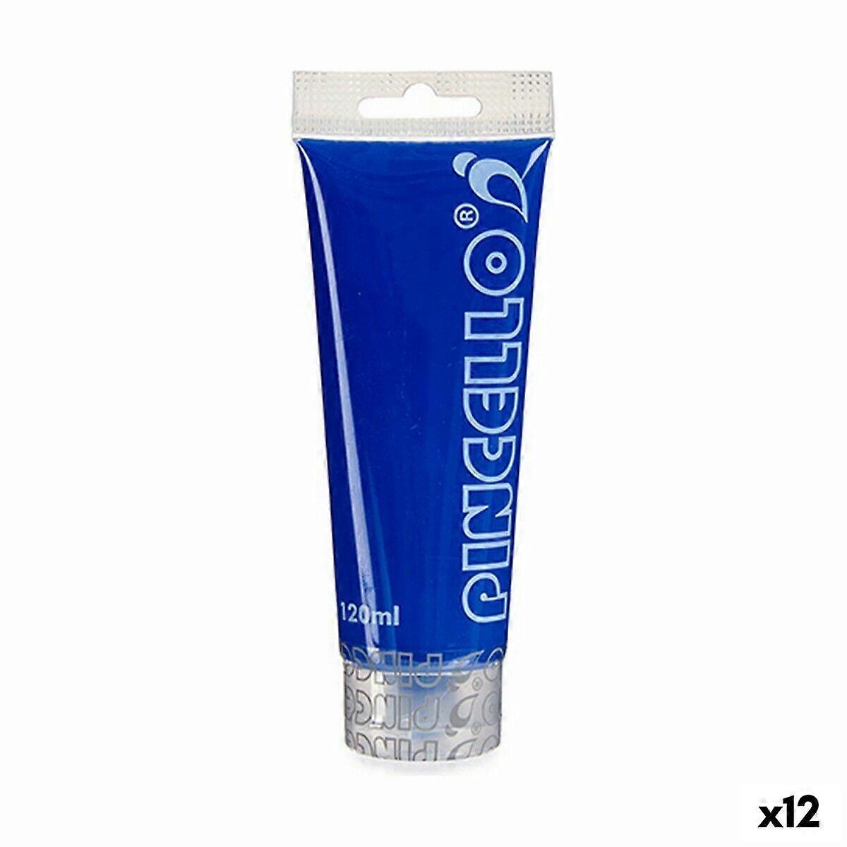 Acrylic paint Dark blue 120 ml (12 Units)