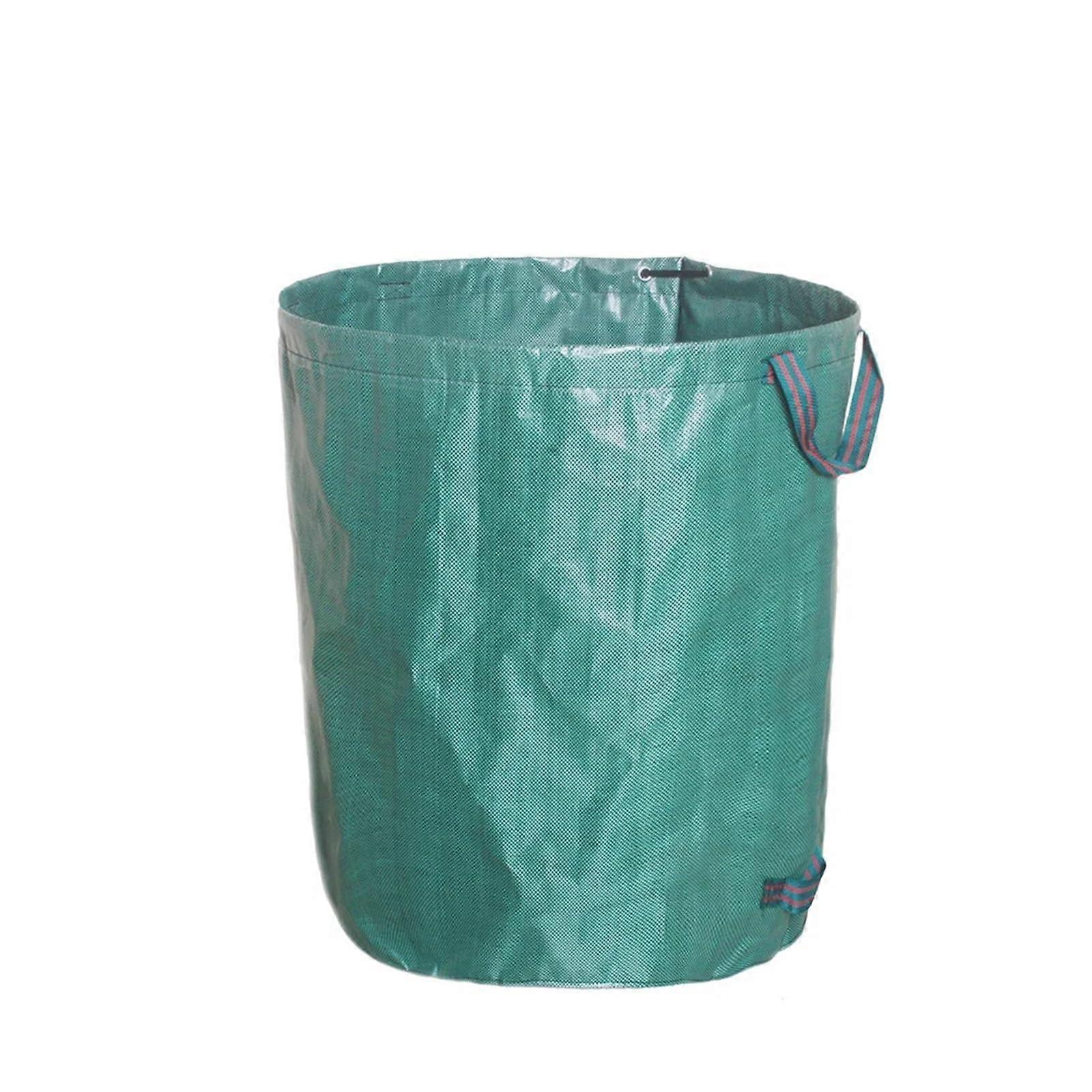 Garden Waste Bag LargeCapacity 272L/300L/500L HeavyDuty Reusable Waterproof PP Yard Leaf Weeds Grass Container Storage Light Green Pack Of 1