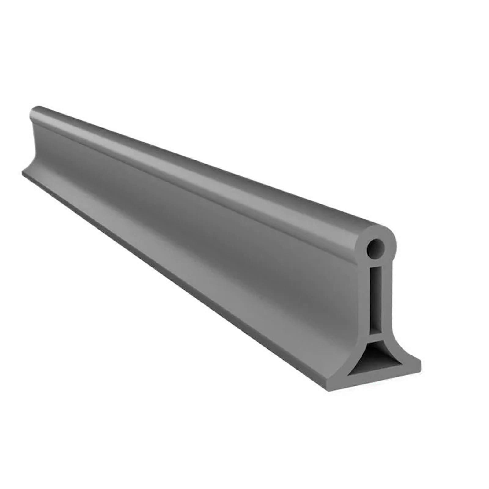 Wet Room Floor Barrier Silicone Shower Barrier Bendable Dry And Wet Separation Autohesion Water Stopper 120cm Gray