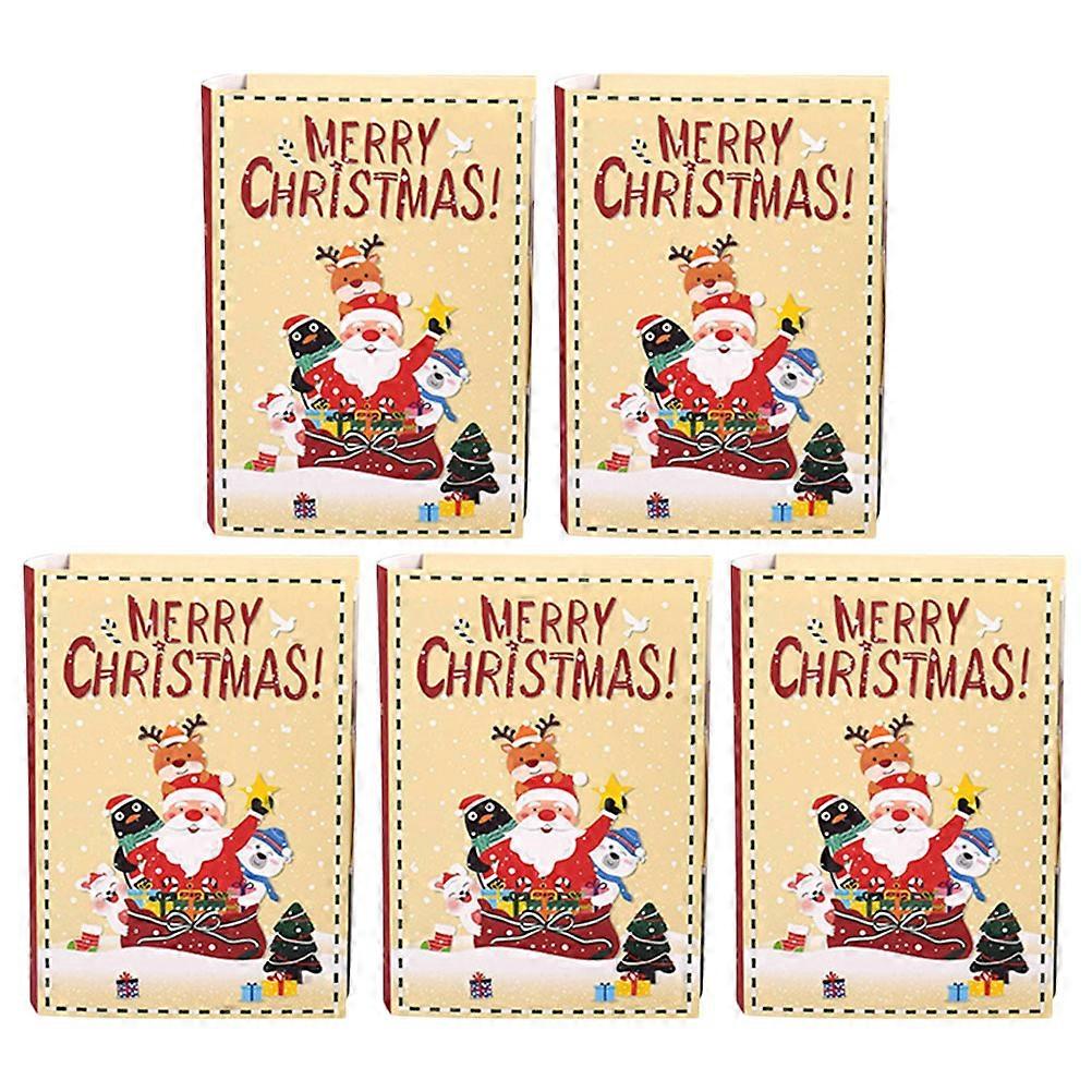 Christmas Gift Boxes for Storage Use Book Shape Paper Material 20Pcs