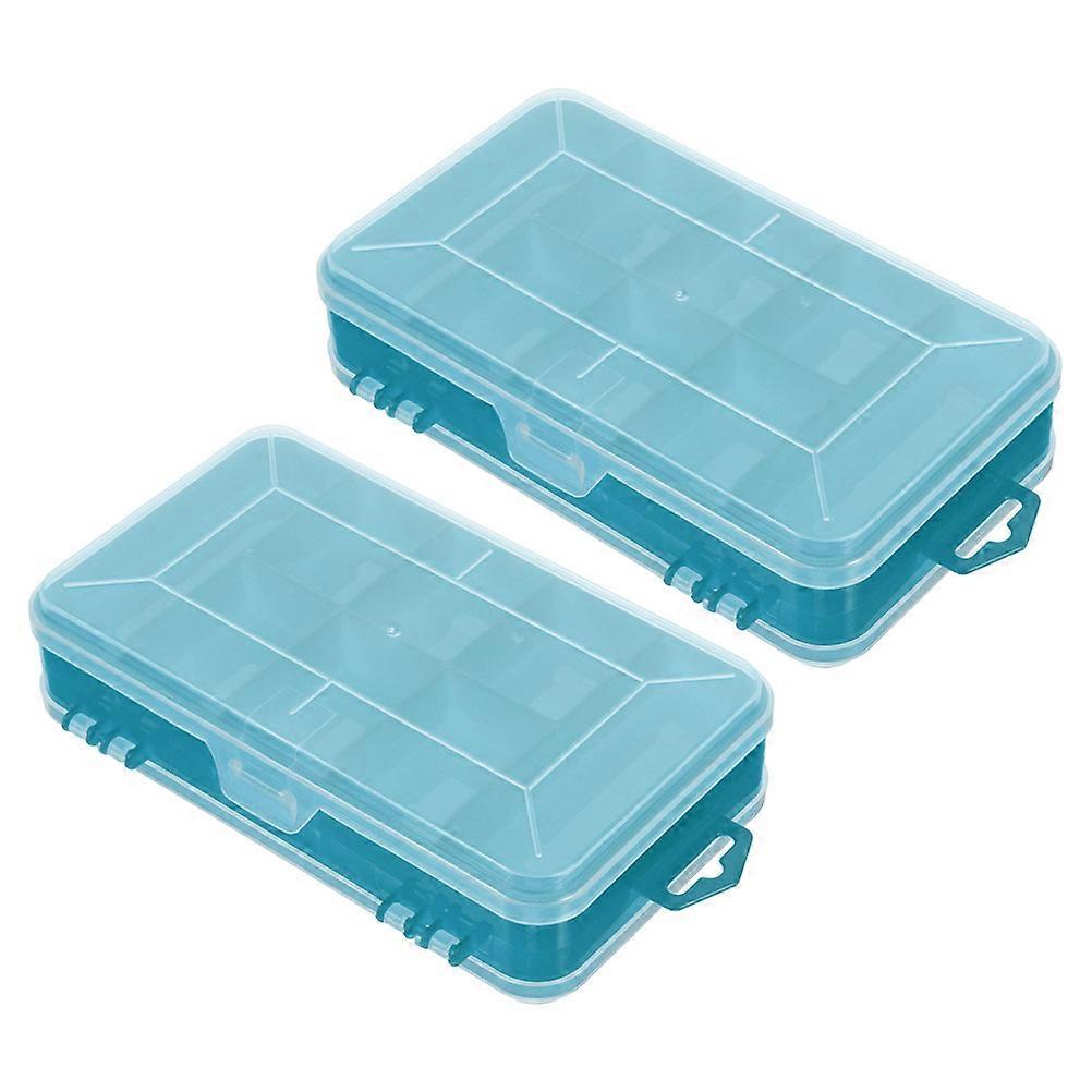 Hardware Organizer Box Plastic Storage Box for Small Parts 2Pcs