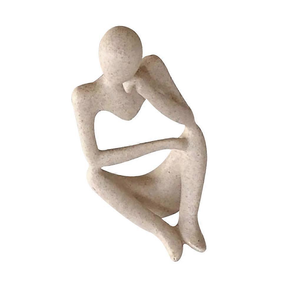 Household Abstract Sculpture Desktop Thinker Statue for Decor 4Pcs