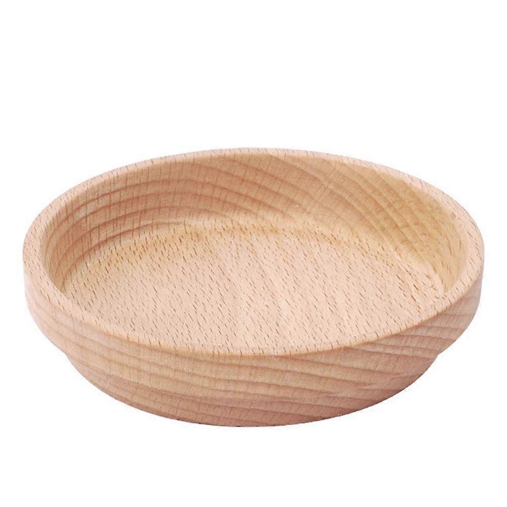 Hamster Feeder 2Pcs Simple Style Beech Feeding Bowl Indoor Use With Sand Bath Function