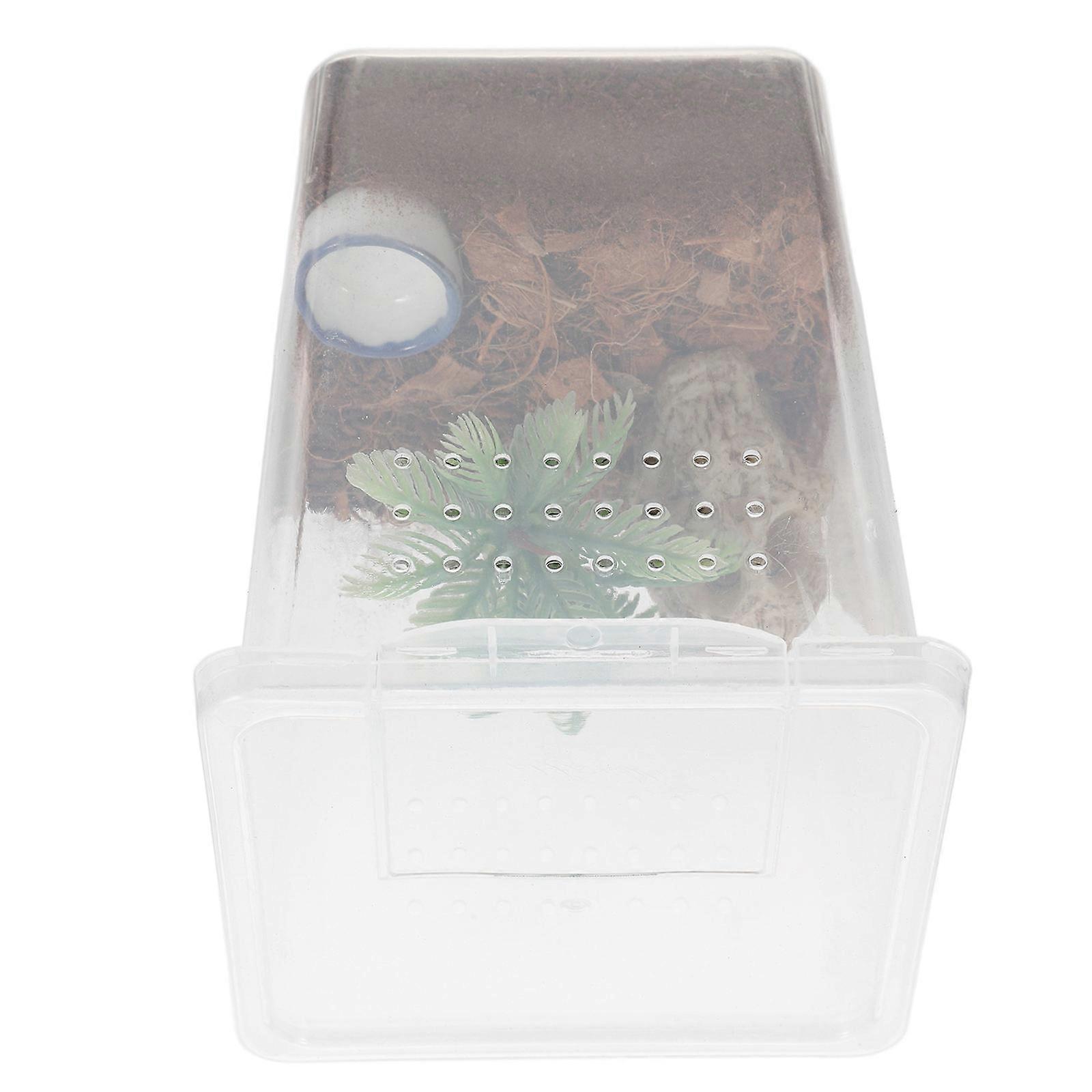 Jumping Spider Feeding Box Plastic Spider Pet Box for Home Use 1Set