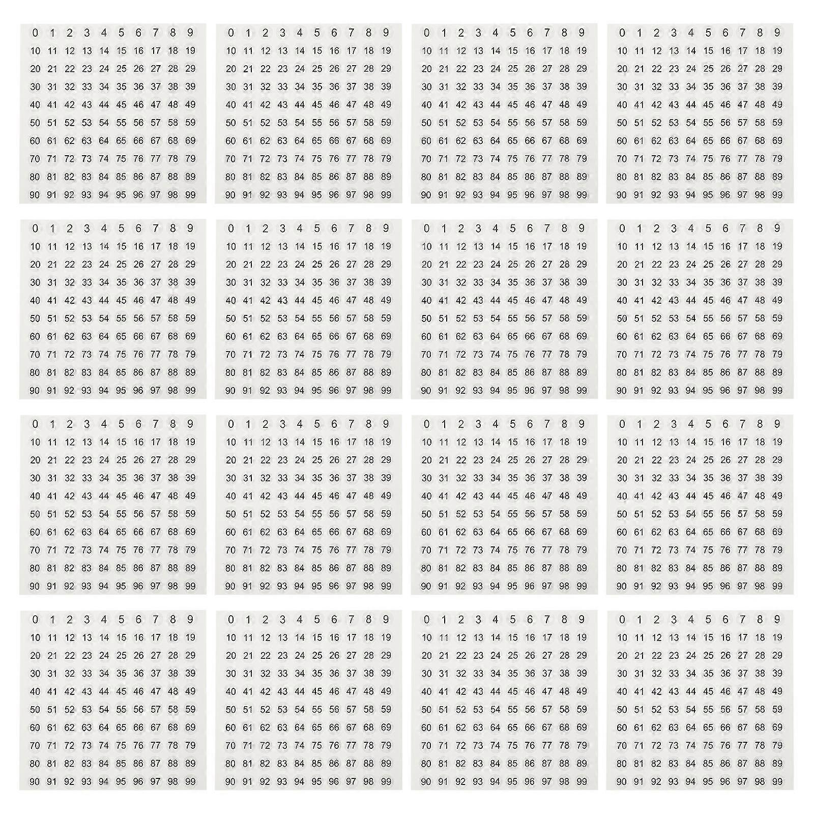 Number Decal Digital Number Stickers for Storage Organization 20Pcs