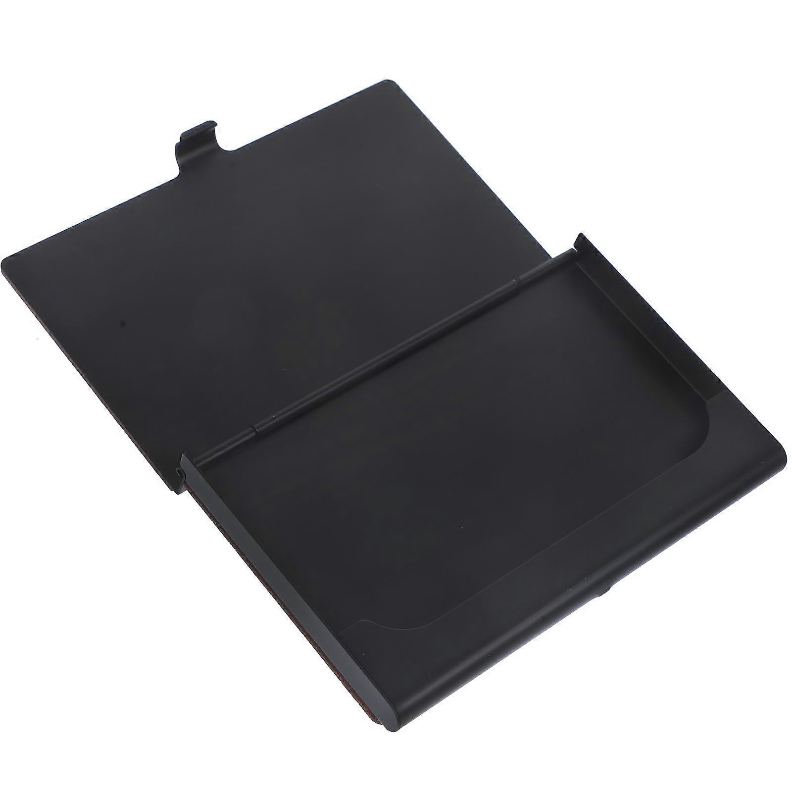 Brown Business Card Holder Multi-Function Card Box for Office 3Pcs