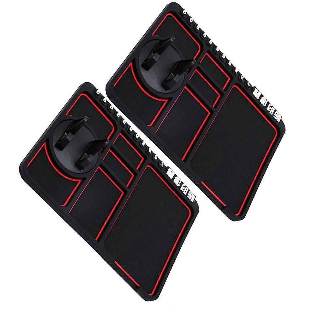 Multifunctional Car Phone Holder Cell Phone Stand for Driving Holds Small Gadgets PVC 2Pack