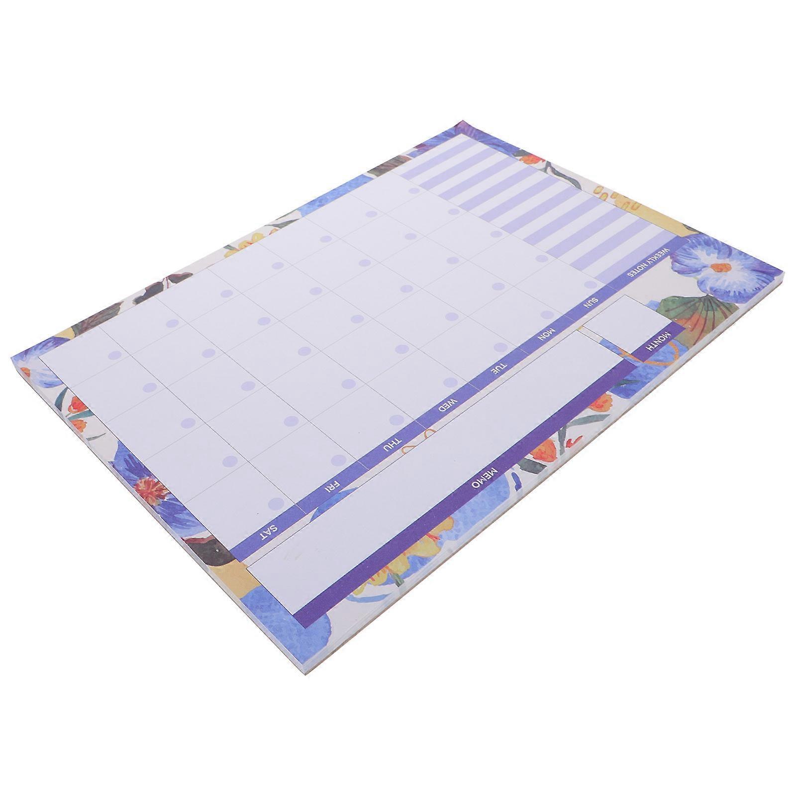 Daily Planner Notepad With Tear-Off Function For Long-Term Planning And Notes Suitable For Professionals 1Set